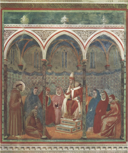 ST FRANCIS PREACHING BEFORE HONORIUS III